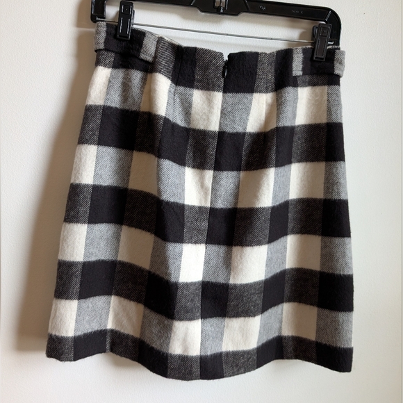 LOFT Monochrome Checkered Mini Skirt - Picture 2 of 3